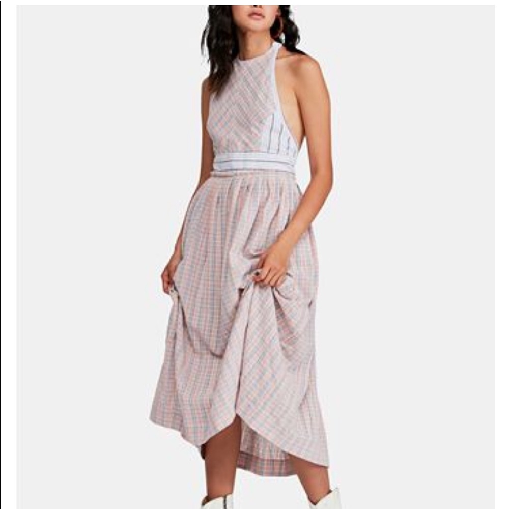 Free people plaid dress S